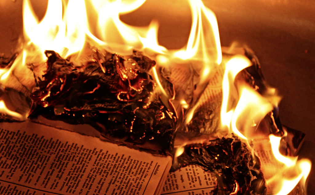 Books with Words Banned in Michigan Conference; Book Burning Vespers Scheduled